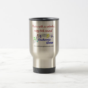 Tasse en verre dichroïque de voyage