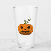 Tasse en verre Halloween Citrouille Orange