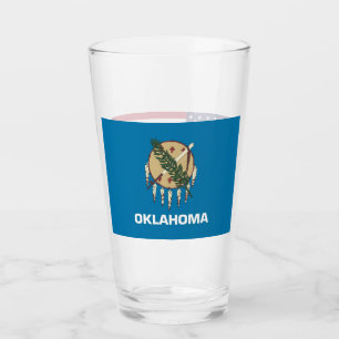 Tasse en verre patriotique avec le drapeau de