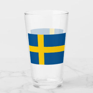 Tasse en verre patriotique avec le drapeau de la
