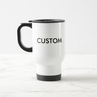 Tasse enduite blanche faite sur commande de voyage