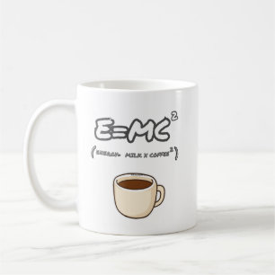 Tasse Energy Equals Milk Coffee Funny Science Geek