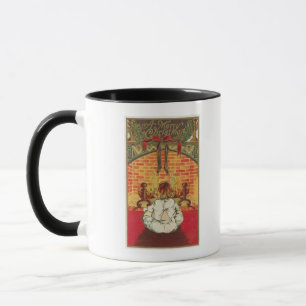 Tasse Enfant devant la cheminée