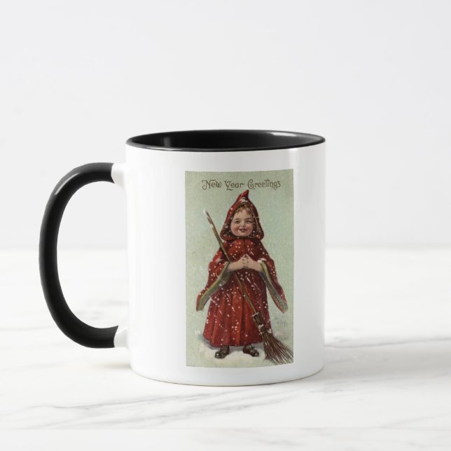 Tasse Enfant habillé en rouge (Gauche)