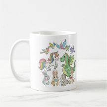 Tasse Enfants Licorne & Dragon