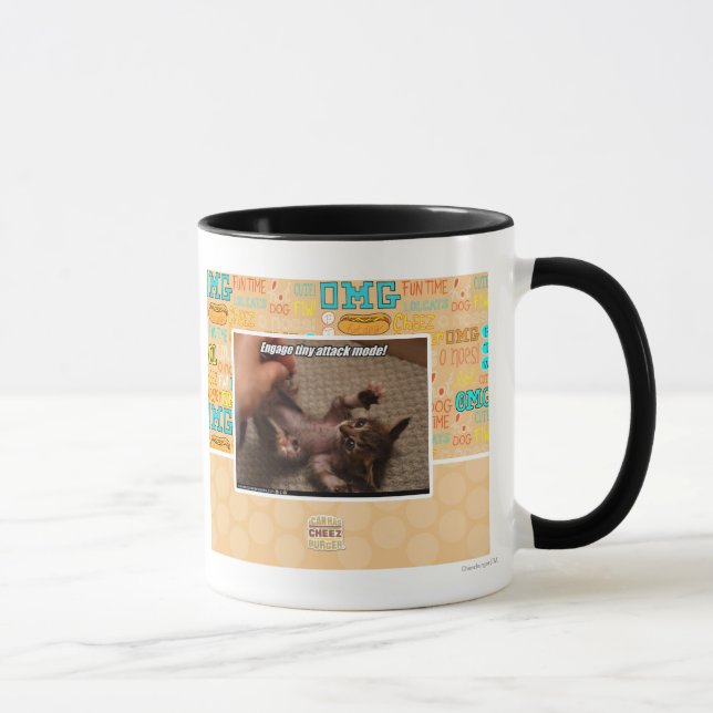 Tasse Engagez le mode minuscule d'attaque ! (Droite)
