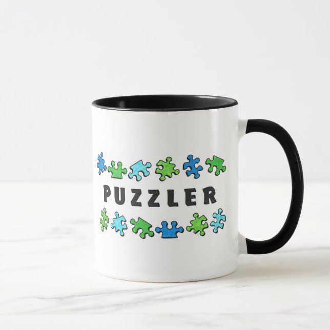 Tasse Énigme avec des morceaux de puzzle (Droite)