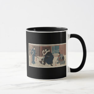 Tasse Ennemi de attaque samouraï circa le Japon 1848