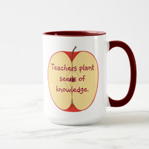 Tasse Enseignants de pomme tranchée Plante graines de bo