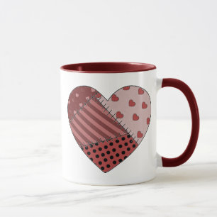 Tasse Ensemble piqué coeur de patchwork