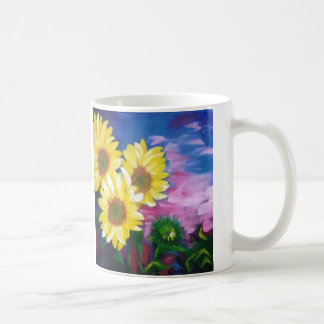 Tasse ensoleillée de tournesol