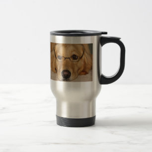 Tasse ensoleillée de voyage - recherche de golden