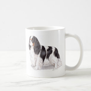 Tasse : Épagneul de roi Charles cavalier tricolor