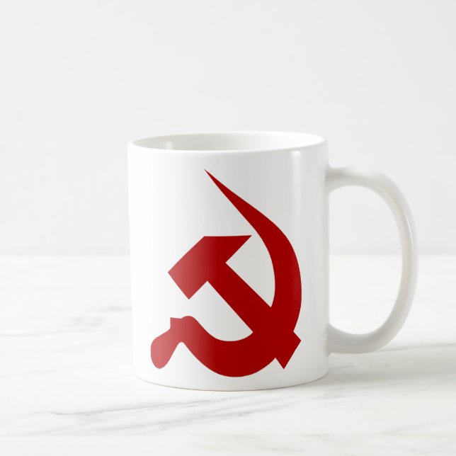 Tasse épaisse rouge sang de Néo--Marteau et de (Droite)