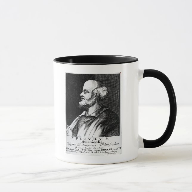 Tasse Epicurus, gravé par Johann Fredrich Schmidt (Droite)