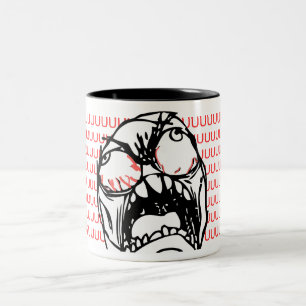 TASSE ÉPIQUE DE VISAGE DE RAGE