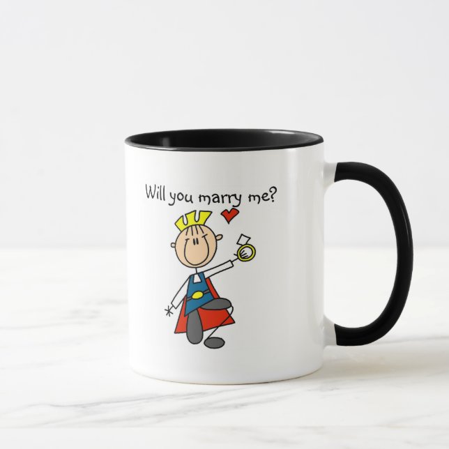 Tasse Épousez-moi des T-shirts et des cadeaux de (Droite)