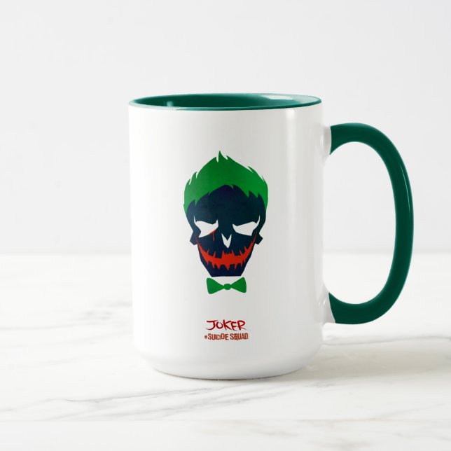 Tasse Équipe de suicide | Icône Tête de joker (Droite)