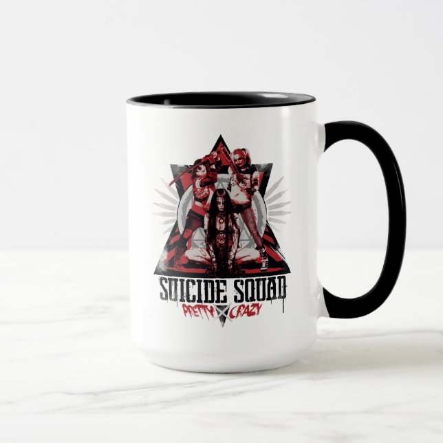 Tasse Équipe de suicide | Jolies filles d'escouade folle (Droite)
