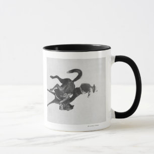 Tasse Équitation effarouchée de Ned de cowboy opposant