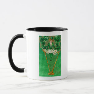 Tasse Erin vont femme de Bragh sur la scène d'harpe