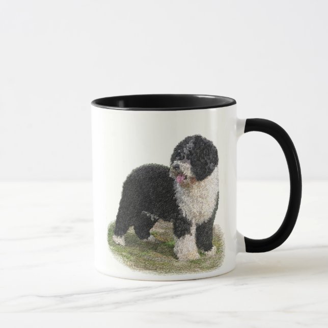 Tasse espagnole de chien d'eau (Droite)