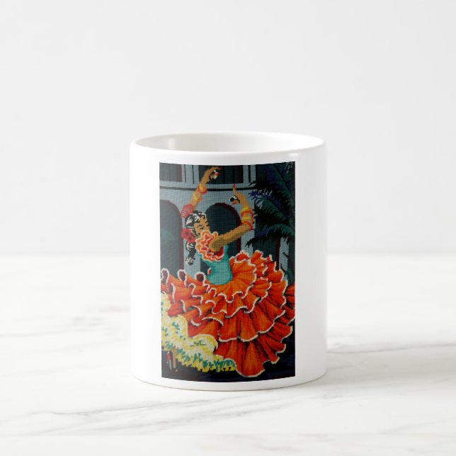 Tasse espagnole de danseur de flamenco (Centre)