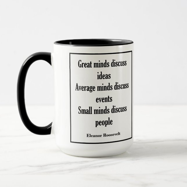 Tasse Esprits de la citation | d'Eleanor Roosevelt (Gauche)