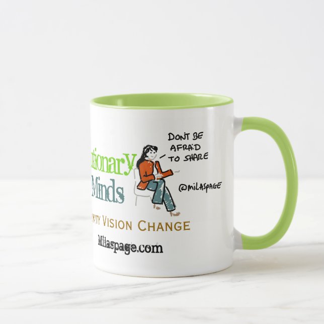 Tasse Esprits révolutionnaires de café social de médias (Droite)