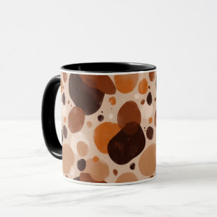 Tasse esthétique Warm Pebble – Points abstraits mi