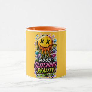 Tasse esthétique Y2K Cyber Glitch