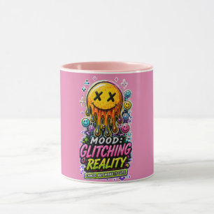 Tasse esthétique Y2K Cyber Glitch