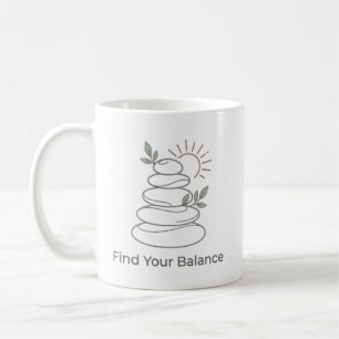 Tasse esthétique Zen « Trouvez votre équilibre »