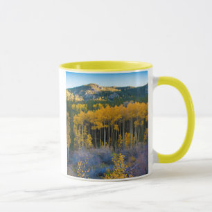 Tasse États-Unis, Colorado. Jaunes brillants peupliers t