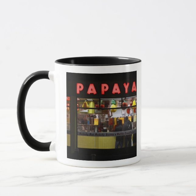 Tasse États-Unis, New York. Grey's Papaya : fenêtre (Gauche)
