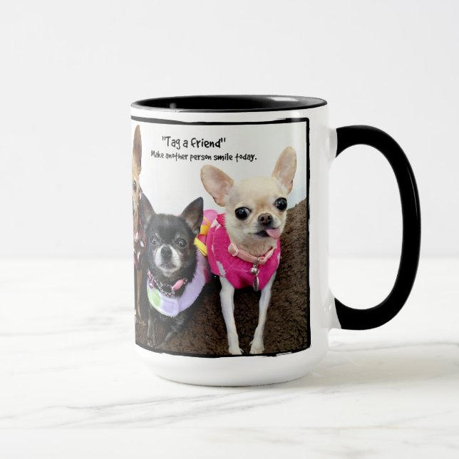 Tasse Étiquetez un ami (Droite)