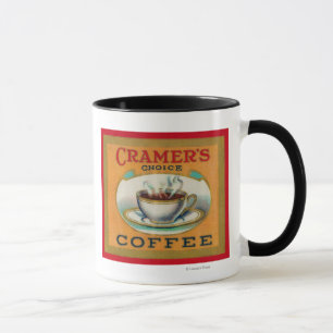 Tasse Étiquette bien choisi du café de Cramer