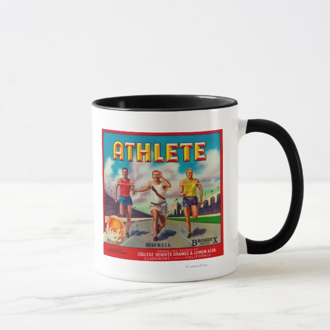 Tasse Étiquette de la marque Athlete Citrus (Droite)