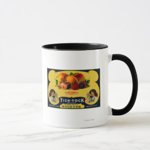 Tasse Étiquette de rhubarbe de Tock de coutil