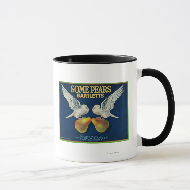 Tasse Étiquette de vitesse de poiresNapa, CA (Droite)