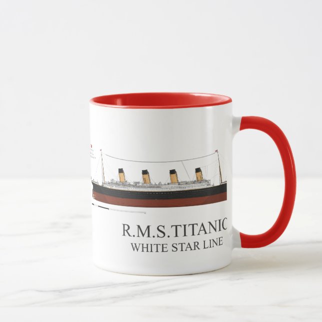 Tasse étoile blanche titanique (Droite)