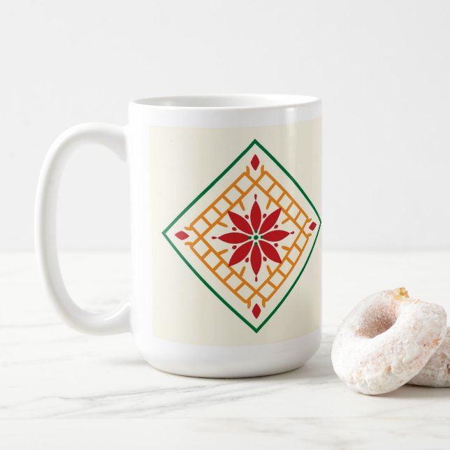 Tasse étoile Phulkari (Avec donut)