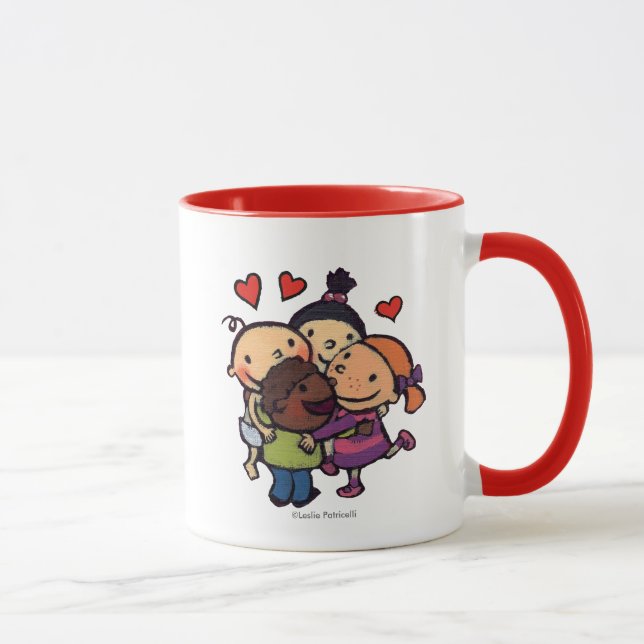 Tasse Étreinte de groupe de Leslie Patricelli avec des (Droite)