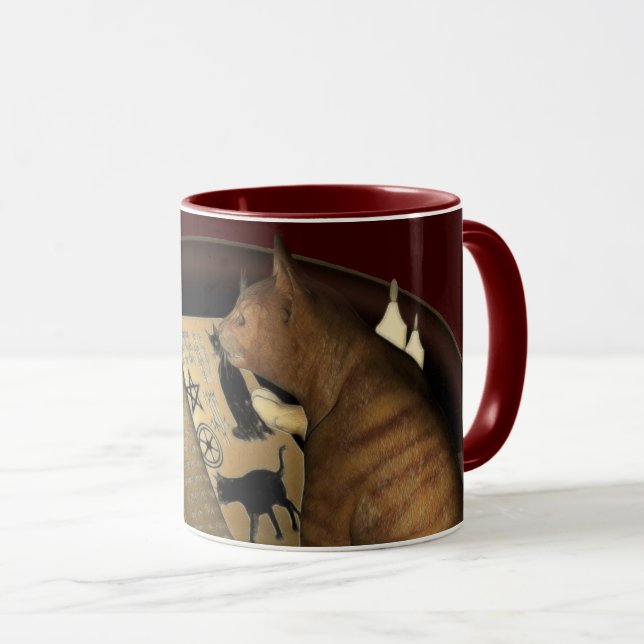 Tasse Étude des leçons de chat (Devant droit)