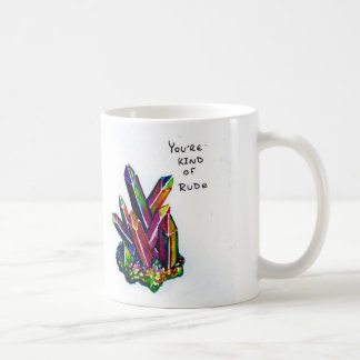 Tasse excentrique de cristal d'arc-en-ciel