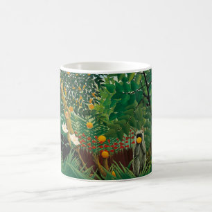Tasse exotique de paysage de Henri Rousseau