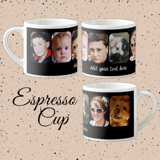 Tasse Expresso 6 photo collage add text black