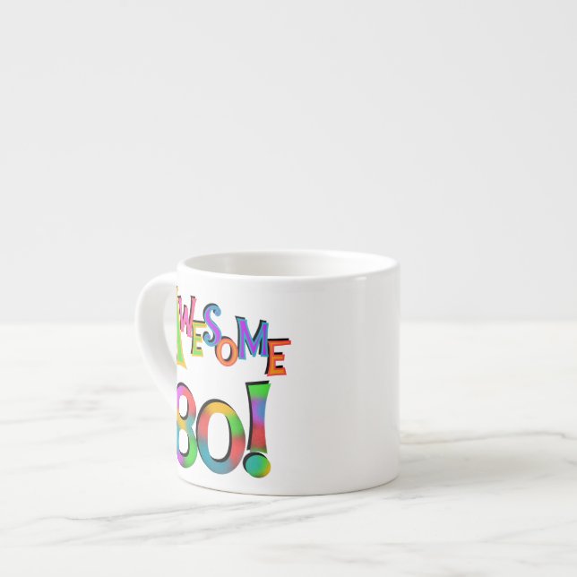 Tasse Expresso 80 T-shirts et cadeaux impressionnants (Devant gauche)