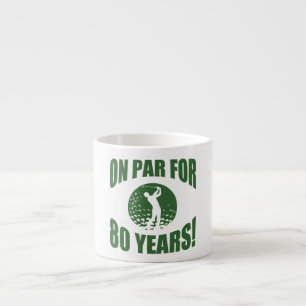 Tasse Expresso 80e anniversaire de Golfer
