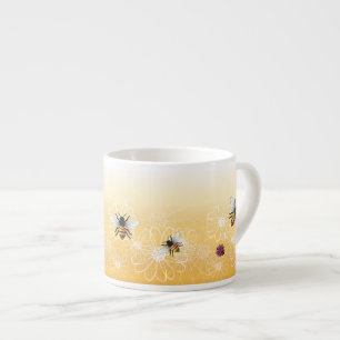 Tasse Expresso Abeilles et coccinelle